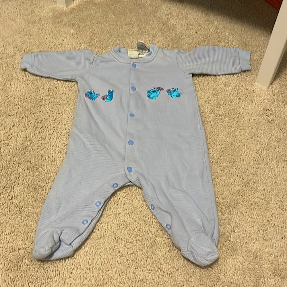 Vintage Sesame Street onesie with Cookie Monster!